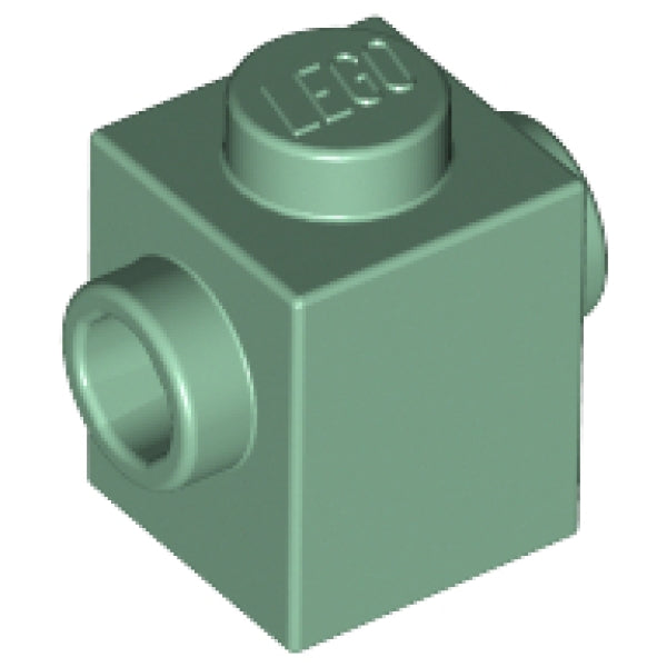 LEGO Steen 1x1 met 2 Zij-noppen ZANDGROEN (100 stuks)