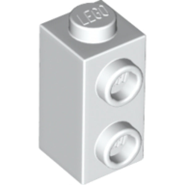 LEGO Steen 1x1x1 met 2 Zij-noppen WIT (100 stuks)