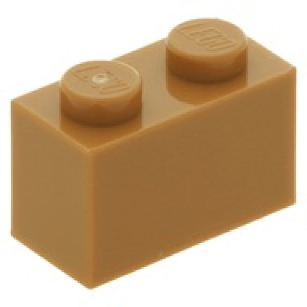 LEGO Steen 1x2 NOUGAT (100 stuks)