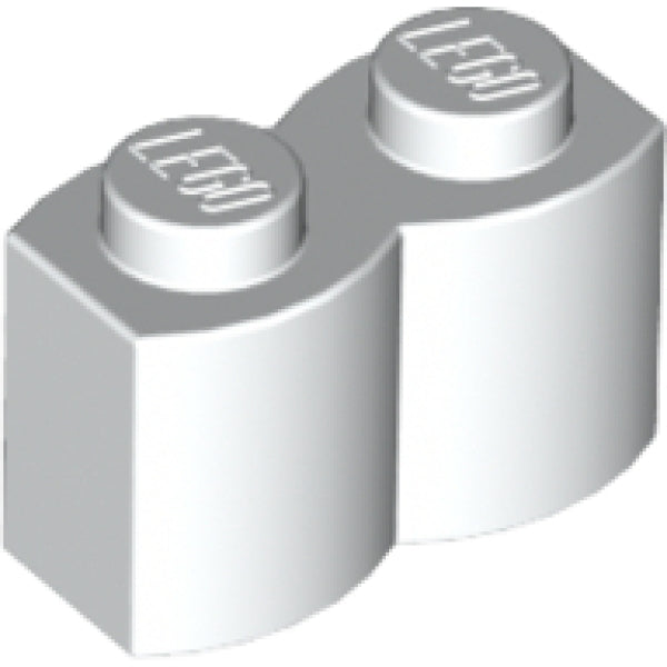 LEGO Steen 1x2 Palisade WIT (100 stuks)