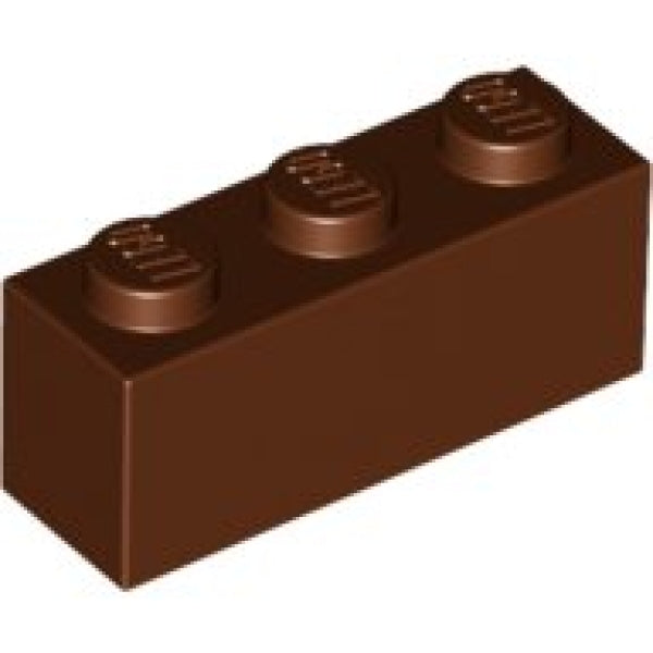 LEGO Steen 1x3 BRUIN (100 stuks)