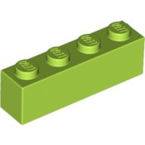 LEGO Steen 1x4 LIMEGROEN (100 stuks)