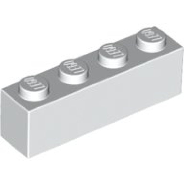 LEGO Steen 1x4 WIT (100 stuks)