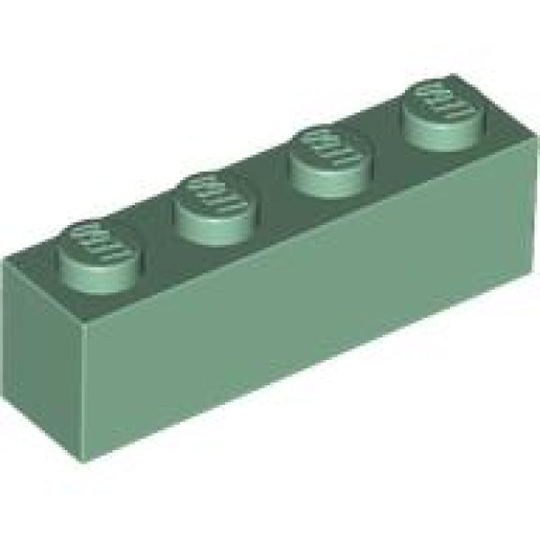 LEGO Steen 1x4 ZANDGROEN (100 stuks)