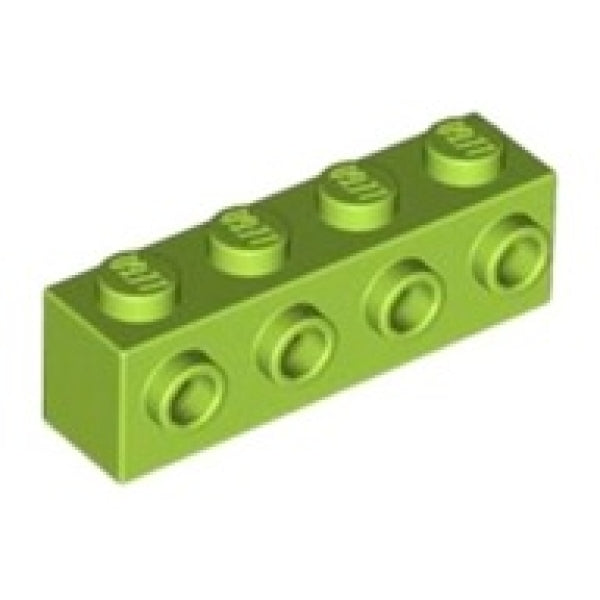 LEGO Steen 1x4 met Zij-noppen LIMEGROEN (100 stuks)