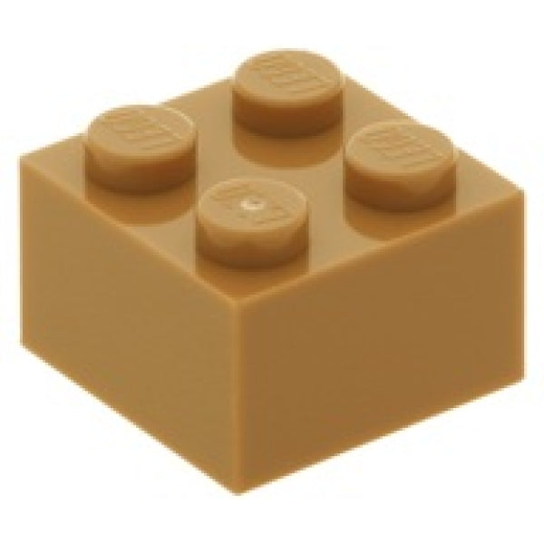 LEGO Steen 2x2 NOUGAT (100 stuks)