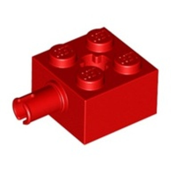LEGO Steen 2x2 met Pin ROOD (100 stuks)
