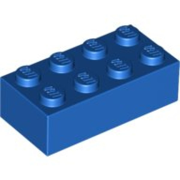 LEGO Steen 2x4 BLAUW (100 stuks)