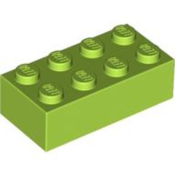 LEGO Steen 2x4 LIMEGROEN (100 stuks)