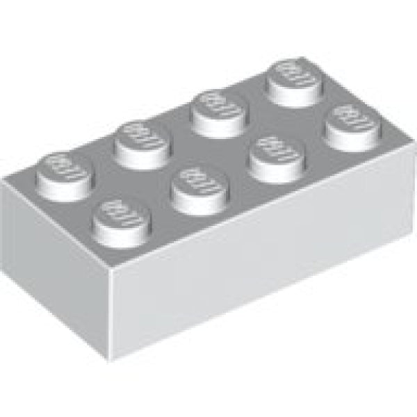 LEGO Steen 2x4 WIT (100 stuks)