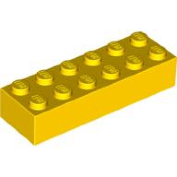 LEGO Steen 2x6 GEEL (100 stuks)