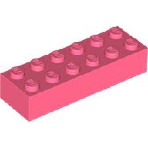 LEGO Steen 2x6 KORAAL (100 stuks)