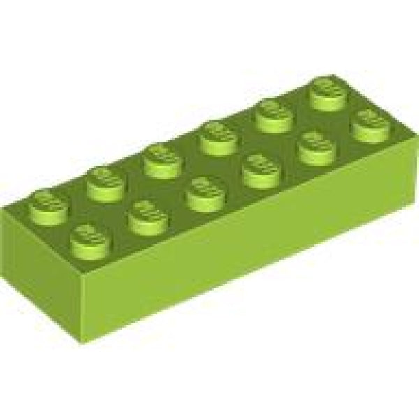 LEGO Steen 2x6 LIMEGROEN (100 stuks)
