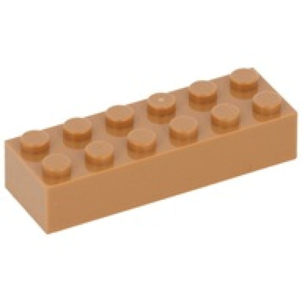 LEGO Steen 2x6 NOUGAT (100 stuks)