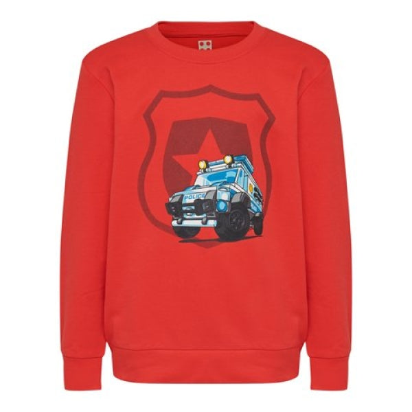 LEGO Sweatshirt City Politie ROOD (CM-51134 - Maat 92)