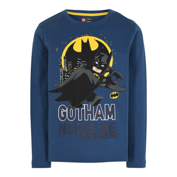 LEGO T-Shirt Batman DONKERBLAUW (M12010214 - Maat 116)