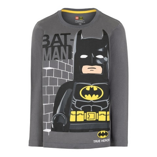 LEGO T-Shirt Batman DONKERGRIJS (M12010296 - Maat 128)