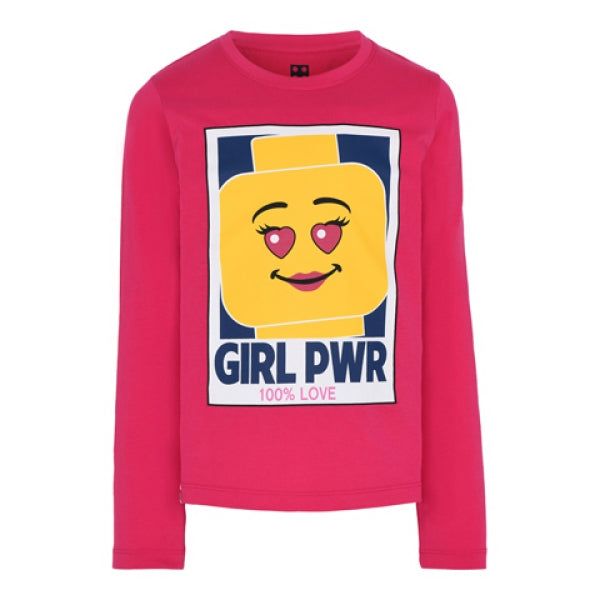 LEGO T-Shirt DONKERROZE (M-22727 - Maat 116)