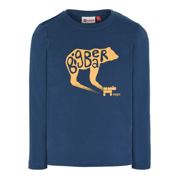 LEGO T-Shirt DONKERBLAUW (LWTIAS 603 - Maat 122)