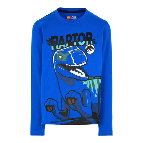 LEGO T-Shirt Jurassic World BLAUW (M12010042 - Maat 104)