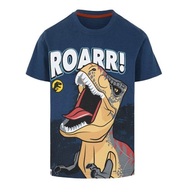 LEGO T-Shirt Jurassic World DONKERBLAUW (M12010200 - Maat 98)