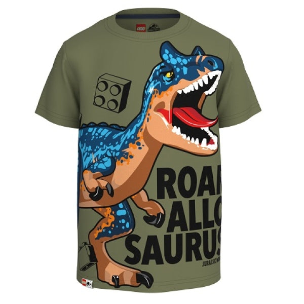 LEGO T-Shirt Jurassic World GROEN (M12010409 - Maat 104)