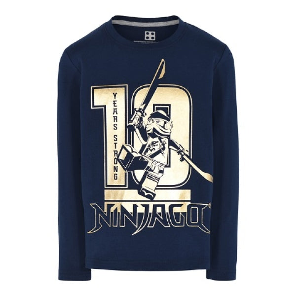 LEGO T-Shirt Ninjago DONKERBLAUW (M12010210 - Maat 116)