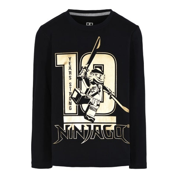 LEGO T-Shirt Ninjago ZWART (M12010210 - Maat 116)