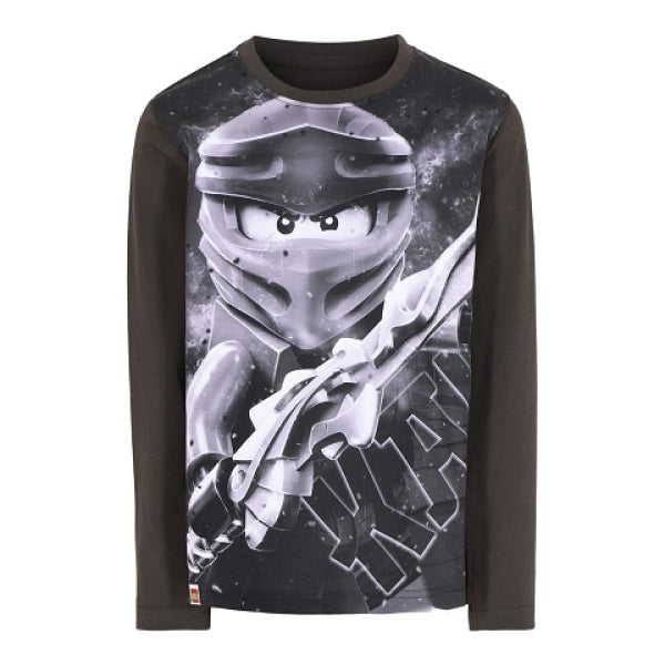LEGO T-Shirt Ninjago DONKERGRIJS (M12010212 - Maat 92)