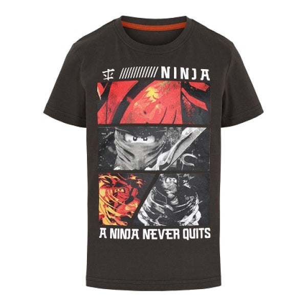 LEGO T-Shirt Ninjago DONKERGRIJS (M12010194 - Maat 98)