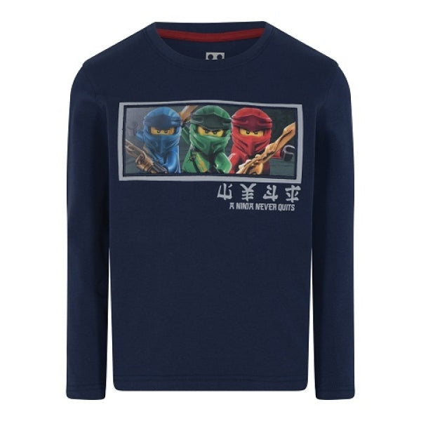 LEGO T-Shirt Ninjago DONKERBLAUW (M12010287 - Maat 110)