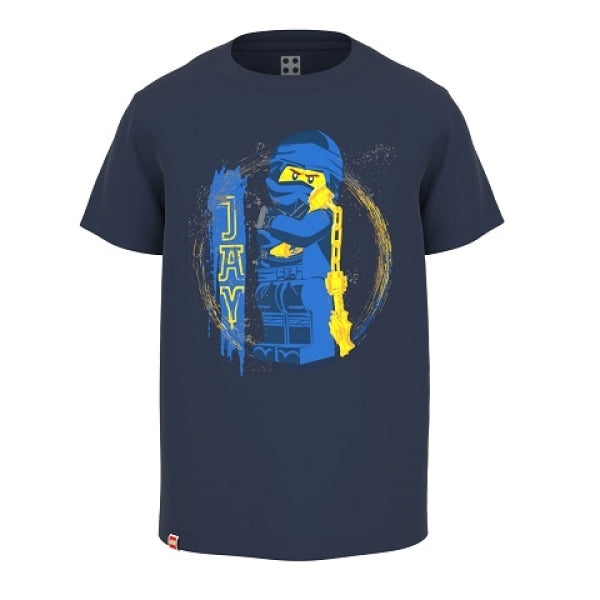 LEGO T-Shirt Ninjago DONKERBLAUW (M12010480 - Maat 140)
