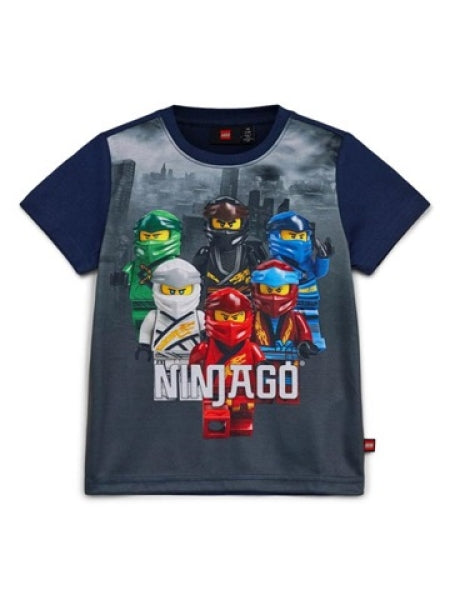 LEGO T-Shirt Ninjago DONKERBLAUW (LWTANO 109 - Maat 110)