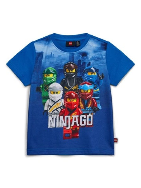 LEGO T-Shirt Ninjago BLAUW (LWTANO 109 - Maat 140)