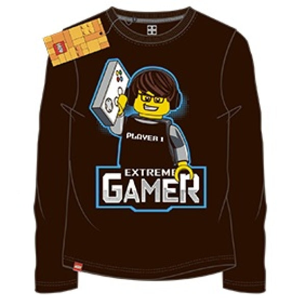 LEGO T-Shirt ZWART (M12010198 - Maat 104)