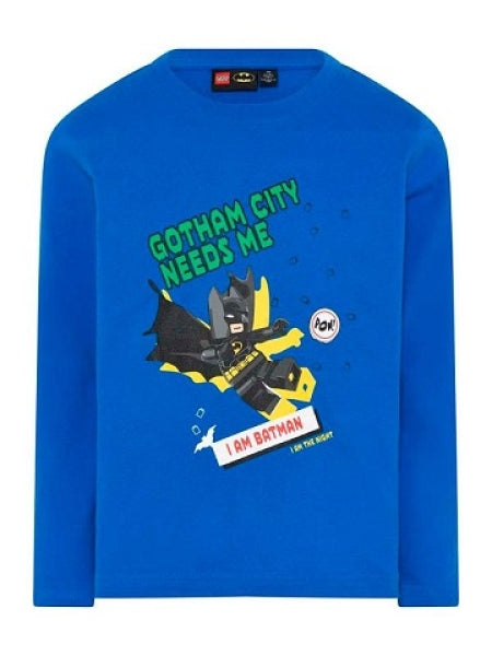 LEGO T-shirt Batman BLAUW (LWTAYLOR 704 - Maat 122)