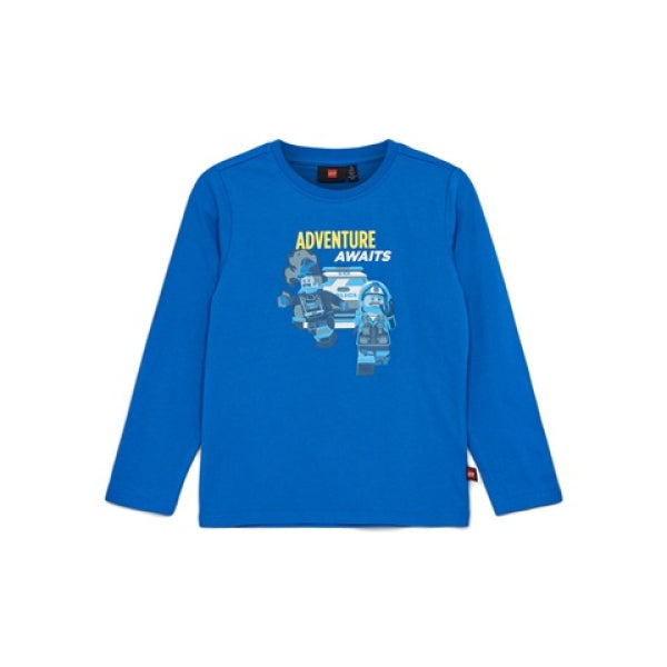 LEGO T-shirt City BLAUW (LWTANO 123 - Maat 104)