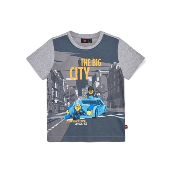 LEGO T-shirt City LICHTGRIJS (LWTANO 124 - Maat 140)