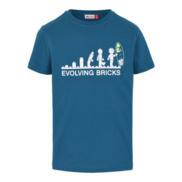 LEGO T-shirt DONKER TURQUOISE (LWTIAS 305 - Maat 110)