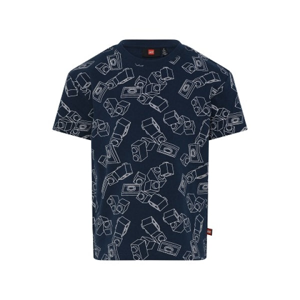 LEGO T-shirt DONKERBLAUW (LWTAYLOR 208 - Maat 110)