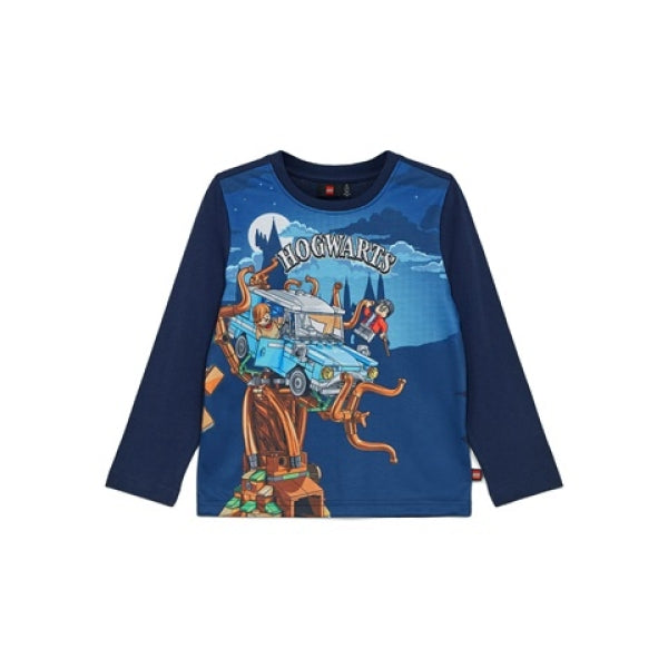 LEGO T-shirt Harry Potter DONKERBLAUW (LWTANO 121 - Maat 104)