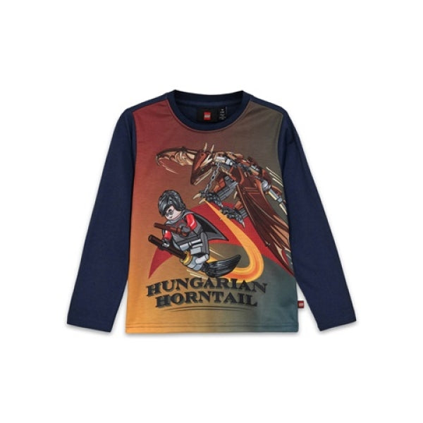 LEGO T-shirt Harry Potter DONKERBLAUW (LWTANO 706 - Maat 128)