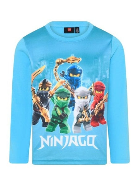 LEGO T-shirt Ninjago HELDERBLAUW (LWTAYLOR 617 - Maat 128)