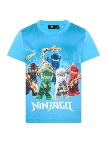 LEGO T-shirt Ninjago HELDERBLAUW (LWTAYLOR 623 - Maat 134)