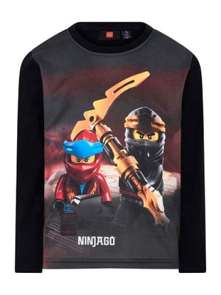 LEGO T-shirt Ninjago ZWART (LWTAYLOR 713 - Maat 140)