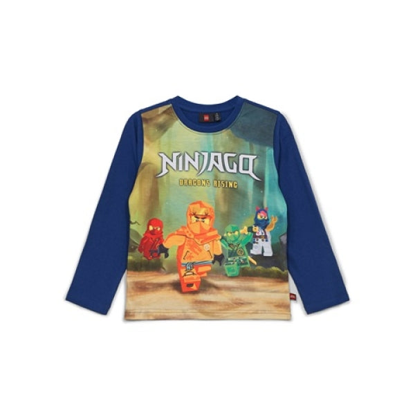 LEGO T-shirt Ninjago DONKERBLAUW (LWTANO 129 - Maat 134)
