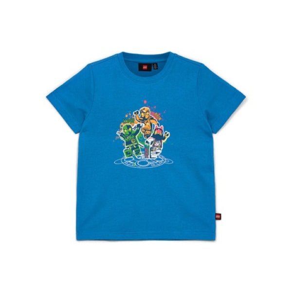 LEGO T-shirt Ninjago MIDDENBLAUW (LWTANO 208 - Maat 104)