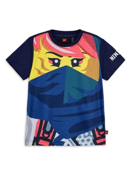 LEGO T-shirt Ninjago DONKERBLAUW (LWTANO 311 - Maat 128)