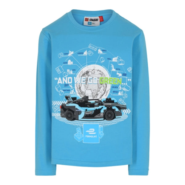 LEGO T-shirt Speed Champions TURQUOISE (M12010156 - Maat 104)