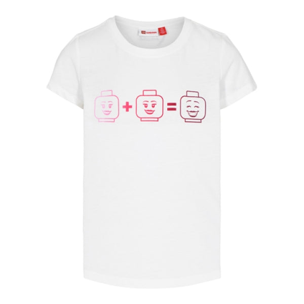 LEGO T-shirt WIT (LWTEAH 301 - Maat 110)